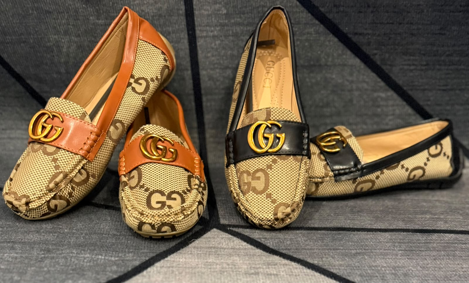 Gucci GG monogram loafers