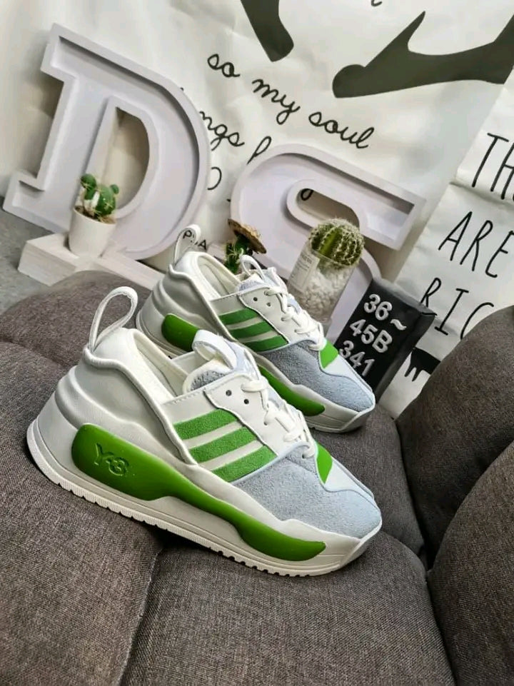Adidas Y-3 Rivalry Off White Team Rave Green and Black